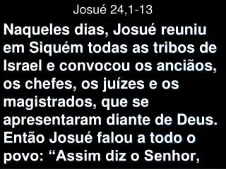 josu 24 1 13