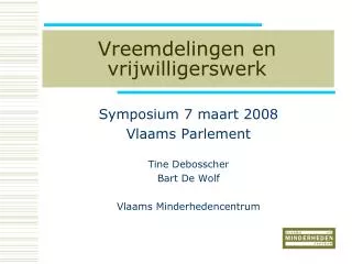 vreemdelingen en vrijwilligerswerk