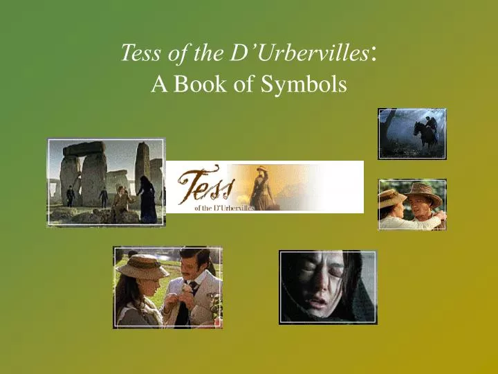 tess of the d urbervilles a book of symbols
