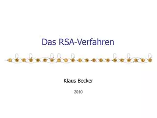 das rsa verfahren