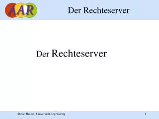 der rechteserver