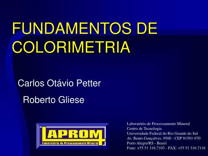 PPT - Colorimetria e TV a Cores PowerPoint Presentation, free