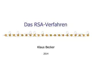 das rsa verfahren