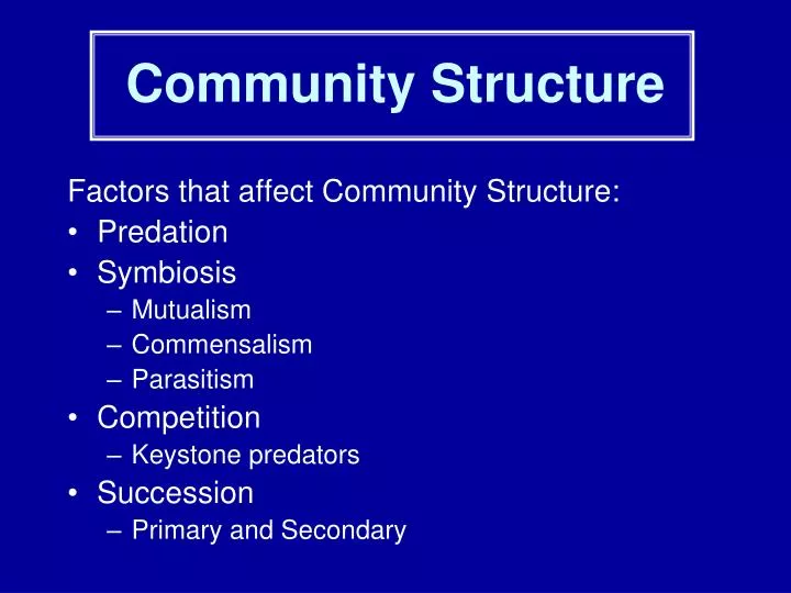 community structure