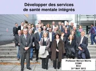 d velopper des services de sant mentale int gr s