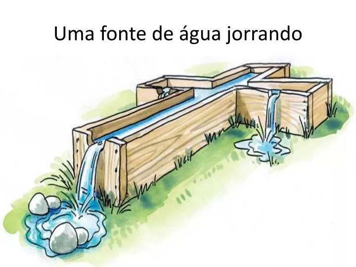 uma fonte de gua jorrando