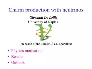 Charm production with neutrinos
