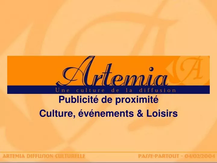 publicit de proximit culture v nements loisirs