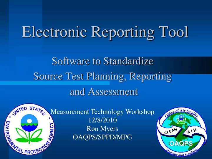 electronic reporting tool