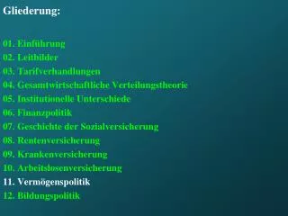 gliederung