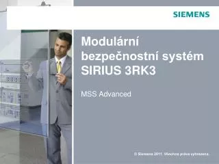 modul rn bezpe nostn syst m sirius 3rk3