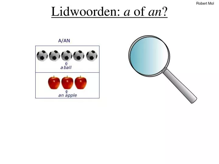 lidwoorden a of an