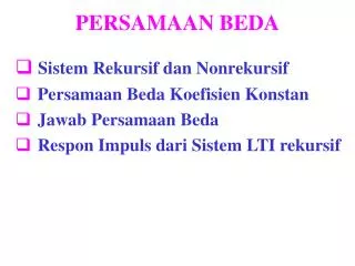 persamaan beda