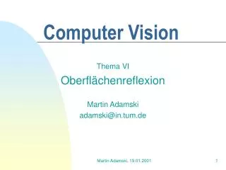 computer vision