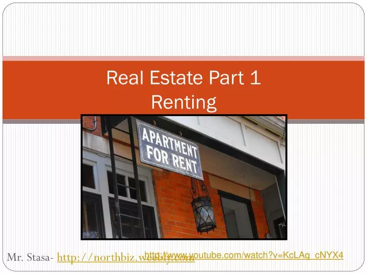 real estate part 1 renting