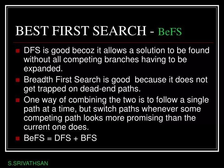 best first search befs