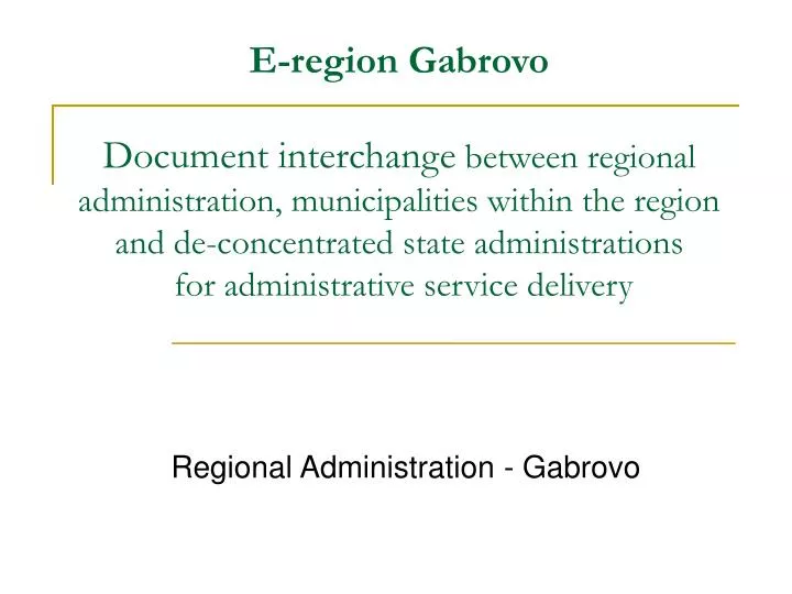 regional administration gabrovo