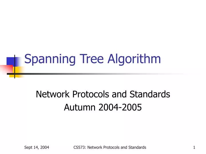 spanning tree algorithm