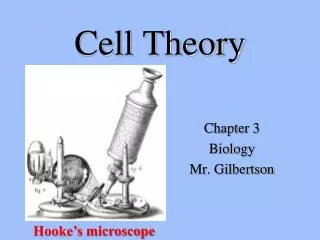 Cell Theory