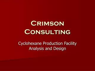 Crimson Consulting