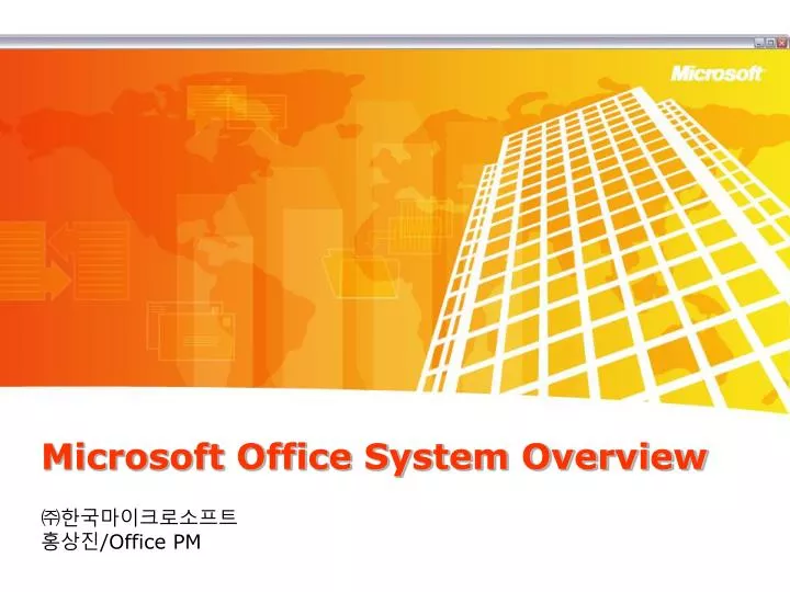 microsoft office system overview