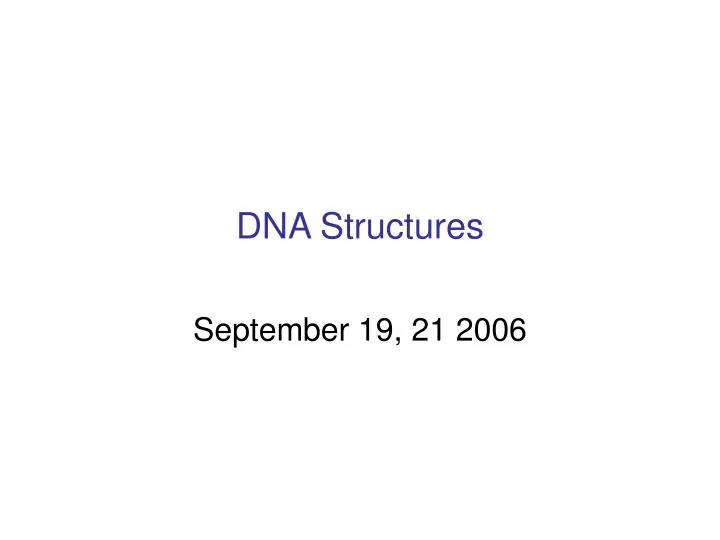 dna structures