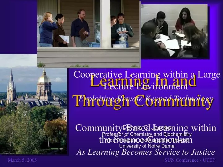 learning in and through community