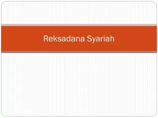 reksadana syariah