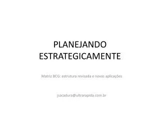 planejando estrategicamente