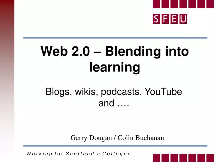 web 2 0 blending into learning