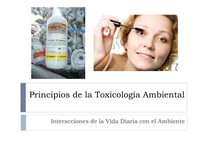 principios de la toxicolog a ambiental