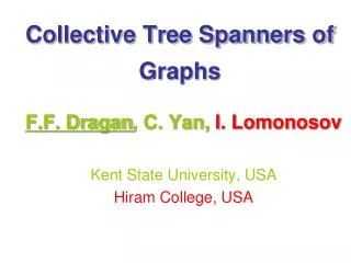 Collective Tree Spanners of Graphs