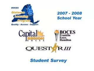 Distance Learning Student Response Profile and Totals