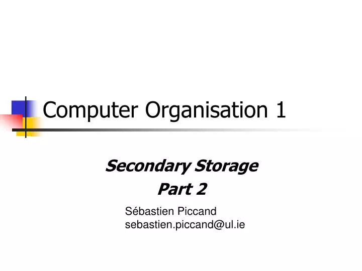 secondary storage part 2