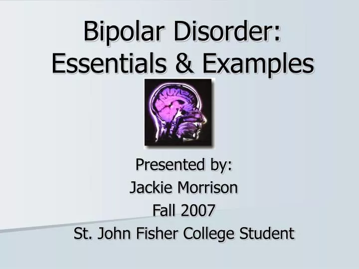 bipolar disorder essentials examples