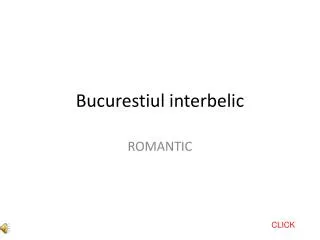 bucurestiul interbelic