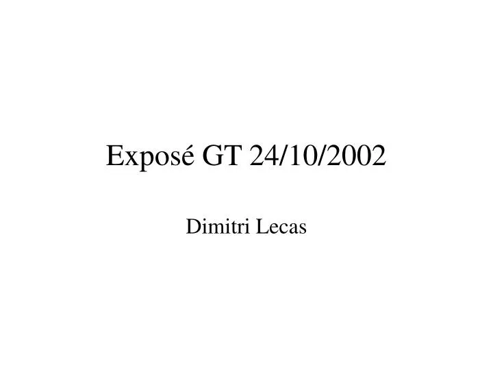 expos gt 24 10 2002