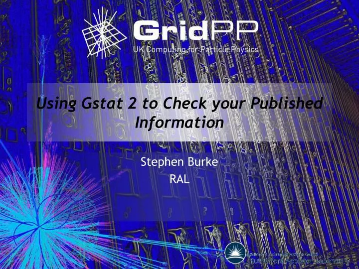 using gstat 2 to check your published information