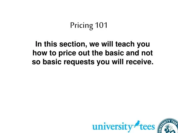 pricing 101