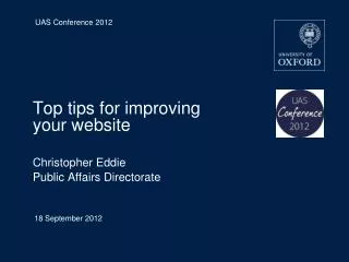 Top tips for improving your website