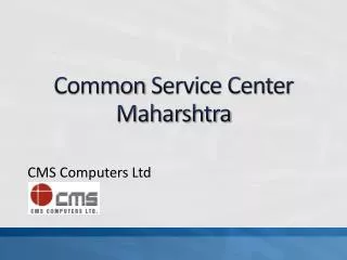 Common Service Center Maharshtra