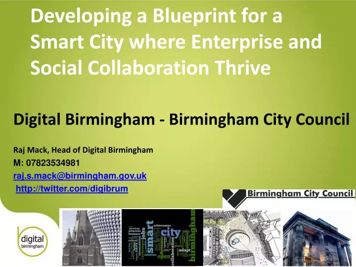 developing a blueprint for a smart city where enterprise and social collaboration thrive