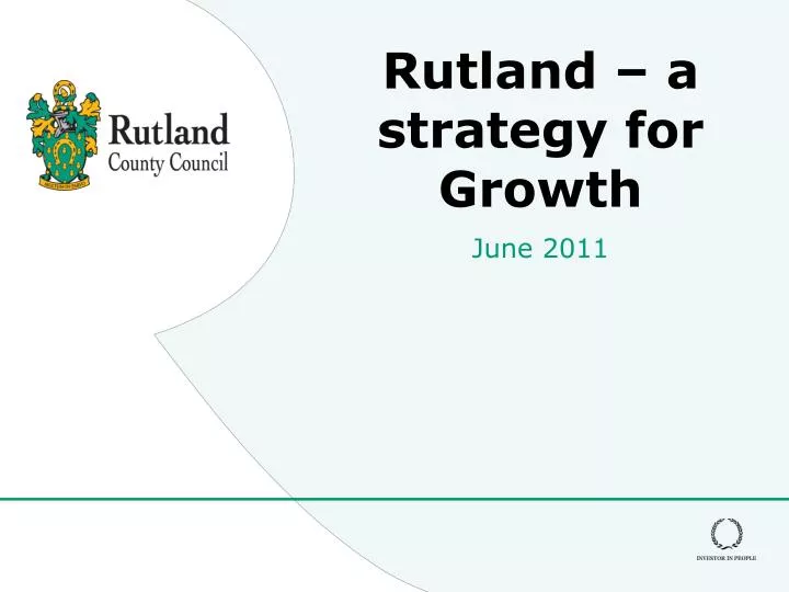 rutland a strategy for growth