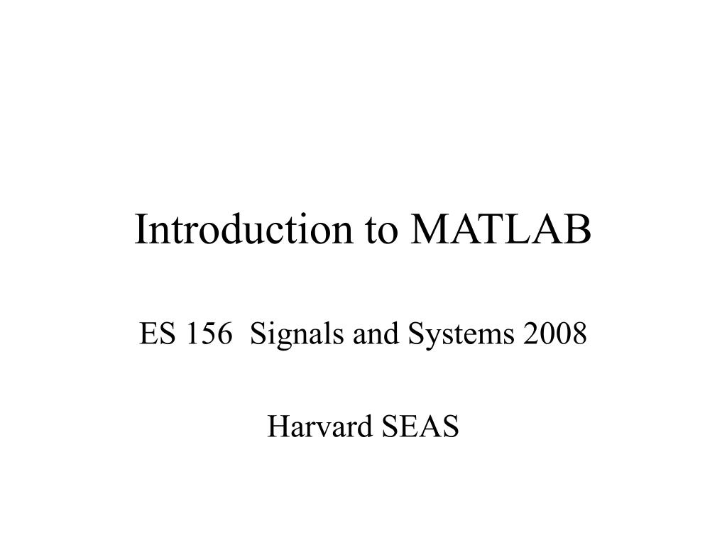 PPT - Introduction to MATLAB PowerPoint Presentation, free download ...