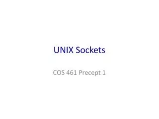 unix sockets