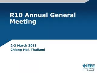 R10 Annual General Meeting