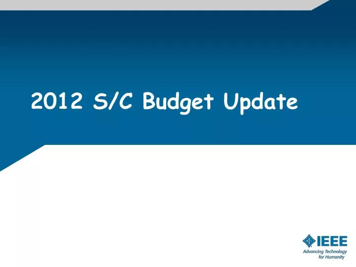 2012 s c budget update