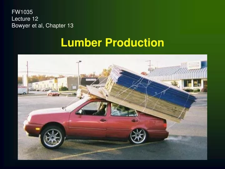 lumber production