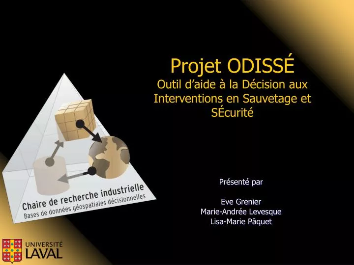 projet odiss outil d aide la d cision aux interventions en sauvetage et s curit