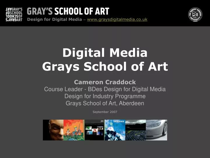 digital media grays school of art